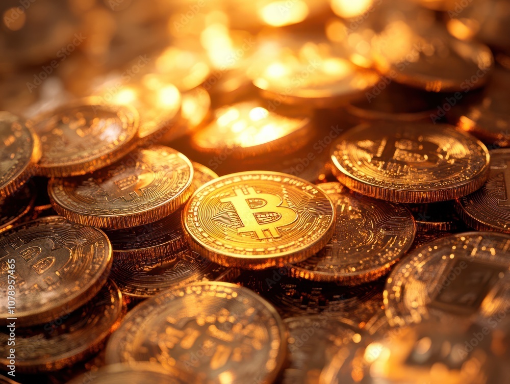 Poster bitcoin technology and crypto networking.