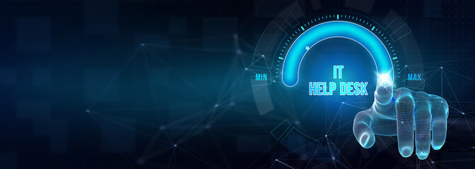 Obraz premium IT consultant presenting tag cloud about information technology. 3d illustration