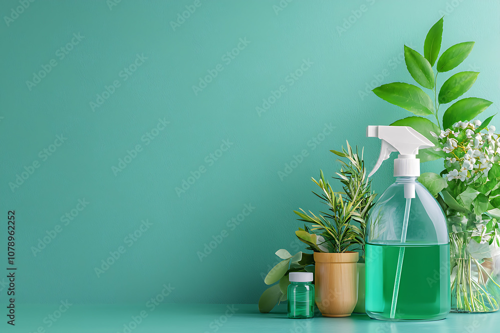 Poster transform your home with ecofriendly cleaners in recycled bottles