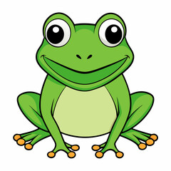 green frog cartoon