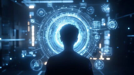 Fototapeta premium Embracing the Future: A World of Advanced Technology