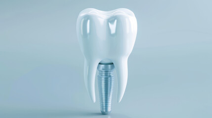 Restorative Dentistry 3D rendering of tooth
