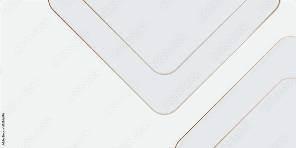 Poster abstract white and grey geometric overlapping square pattern, design of technology background with s