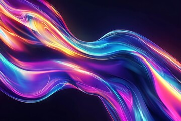 Fototapeta premium a close up of a colorful abstract background with a black background