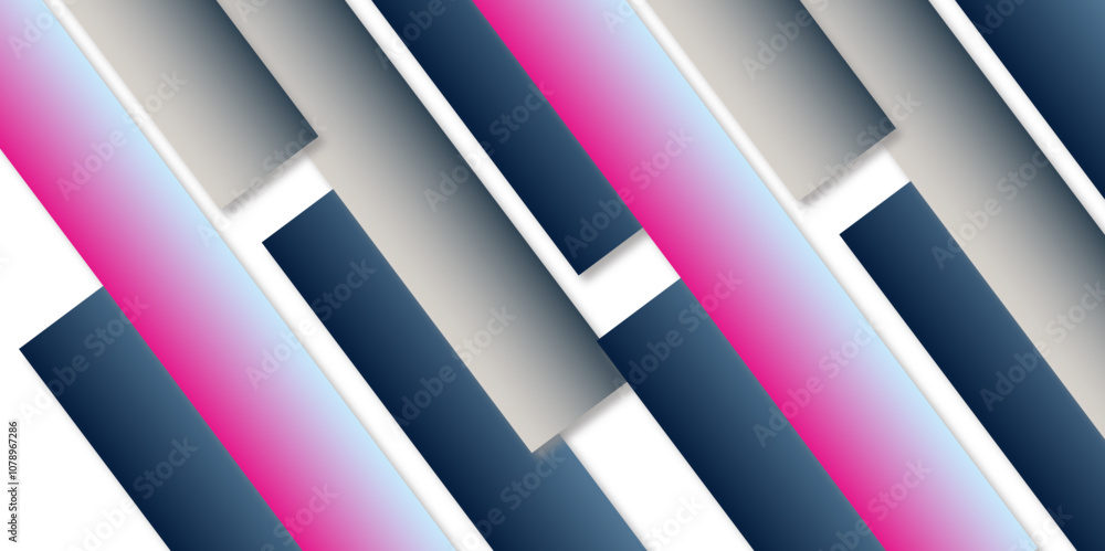 Poster Abstract grey background with overlay stripes shape. Modern random object shape texture. Geometric background. Vector illustration abstract graphic design creative design and presentation.	
