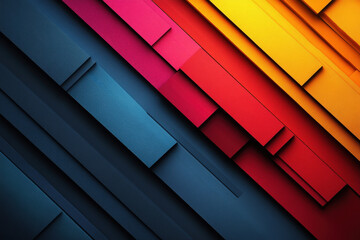 Obraz premium Vibrant abstract 3D background featuring colorful geometric lines flowing smoothly in a futuristic design