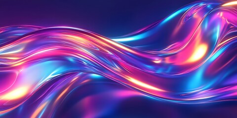 a close up of a colorful liquid wave on a black background