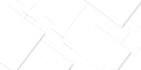 Modern white and gray technology concept diamond triangle geometric line background. Creative design with white boxes and 3d white rectangle business card. soft shadows as pattern, top view. squares.