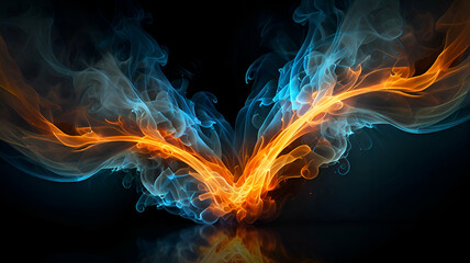 Fototapeta premium fiery flame