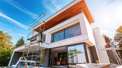professional outdoor home painting crew