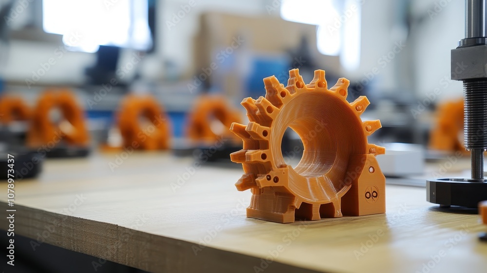 Poster prototyping new mechanical parts using 3d printing