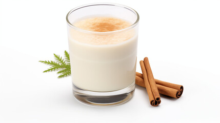 Eggnog, traditional drink for Christmas holiday, winter holiday drink	
