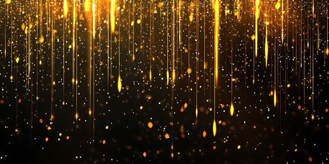 Naklejka premium a close up of a gold glitter background with a black background