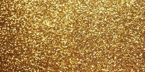 a close up of a gold glitter background with a black background