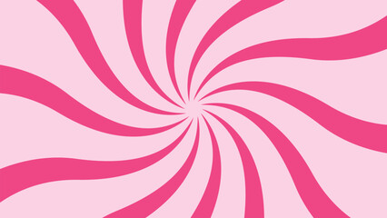 Candy color sunburst background. Pink sunbeams design wallpaper. Spinning lines for template, banner, poster, flyer.