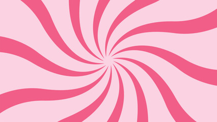 Candy color sunburst background. Pink cream sunbeams design wallpaper. Spinning lines for template, banner, poster, flyer.