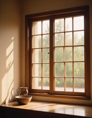 
wooden window frame