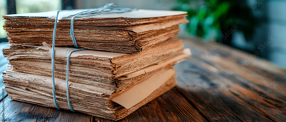Poster organize your workspace with neatly stacked cardboard boxes for efficient storage solutions