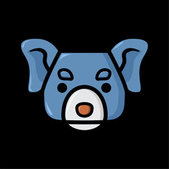 koala head icon vector