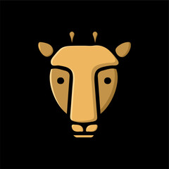 mouse deer head icon vector