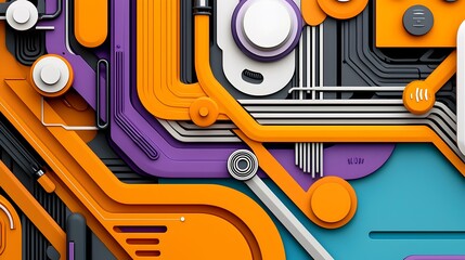 Vibrant Infographic Displaying Complex Concepts in a Visually Engaging Way, Combining Bold Colors and Clear Icons for Easy Understanding