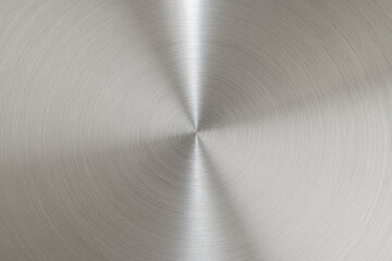 Circular brushed metal texture for background