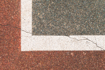 Fototapeta premium Close-up view of the white line on the tennis court