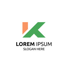 Letter K monogram Logo Design. K logo template