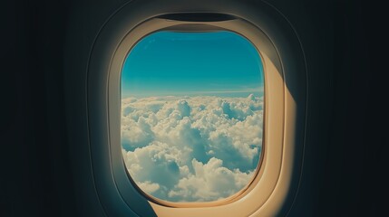 雲と航空機の窓