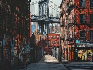 Fototapeta premium City graffiti.