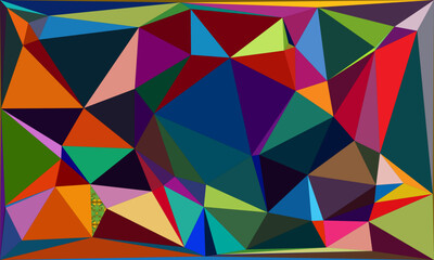 Vibrant Polygon Background Collection: Abstract Geometric Patterns in Bold and Pastel Hues