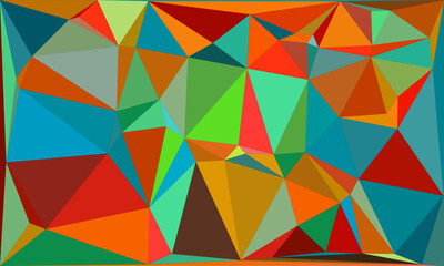 Vibrant Polygon Background Collection: Abstract Geometric Patterns in Bold and Pastel Hues