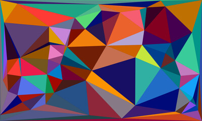 Vibrant Polygon Background Collection: Abstract Geometric Patterns in Bold and Pastel Hues