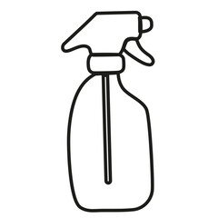 Atomizer garden outline isolated on a white background