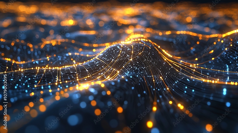 Poster dynamic ai driven marketing visualization of data streams and targeted profiles