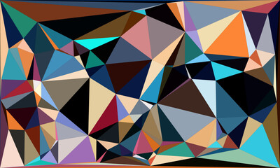 Vibrant Polygon Background Collection: Abstract Geometric Patterns in Bold and Pastel Hues