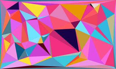 Vibrant Polygon Background Collection: Abstract Geometric Patterns in Bold and Pastel Hues