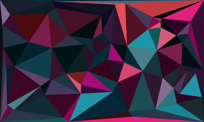 Fototapeta premium Vibrant Polygon Background Collection: Abstract Geometric Patterns in Bold and Pastel Hues