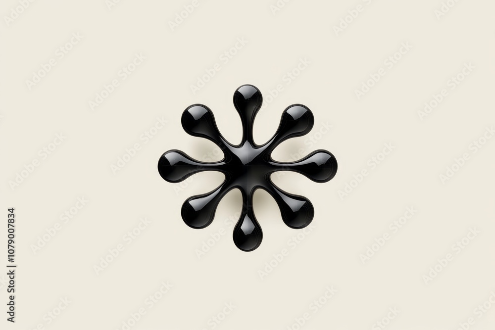 Poster Minimalist icon of interconnected nodes forming a network, symbolizing connection and data flow