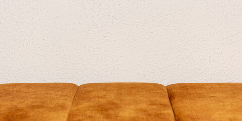 Textile fabric background with texture and copy space for mockup.