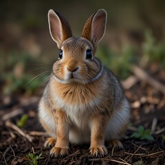 Fototapeta premium rabbit in the grass