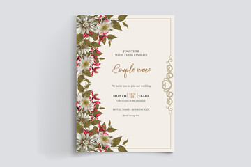 BRIDAL SHOWER FLORAL INVITATION TEMPLATE