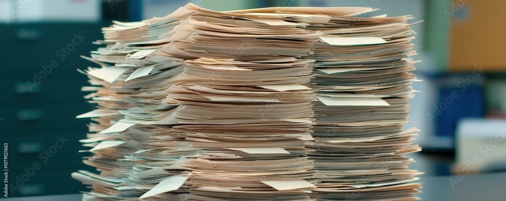 Poster organize and manage stacks of paper to enhance office efficiency and reduce clutter