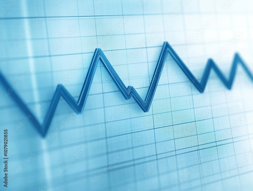 Poster data analysts interpret fluctuating trends through graphical representations in business analysis