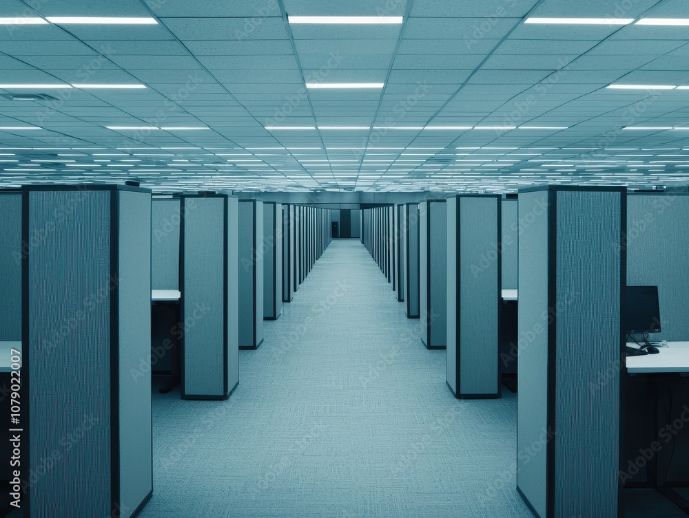 Poster organizing modern workspaces how efficient office layouts enhance productivity in business environme