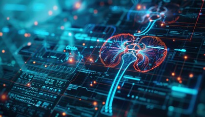 kidney testing results on digital interface