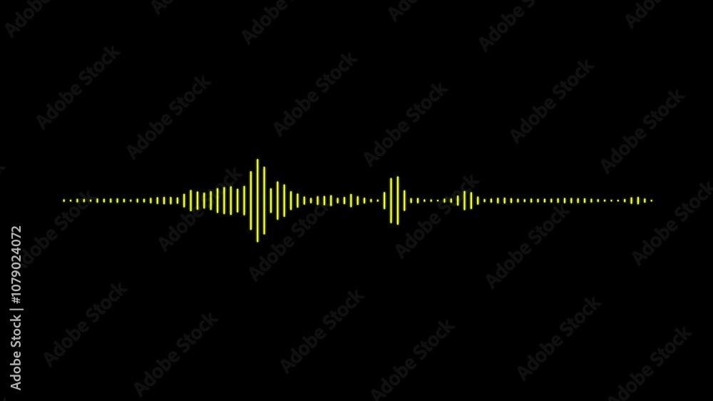 Poster digital audio spectrum sound equalizer effect. 4k abstract music sound wave or audio wave from isola