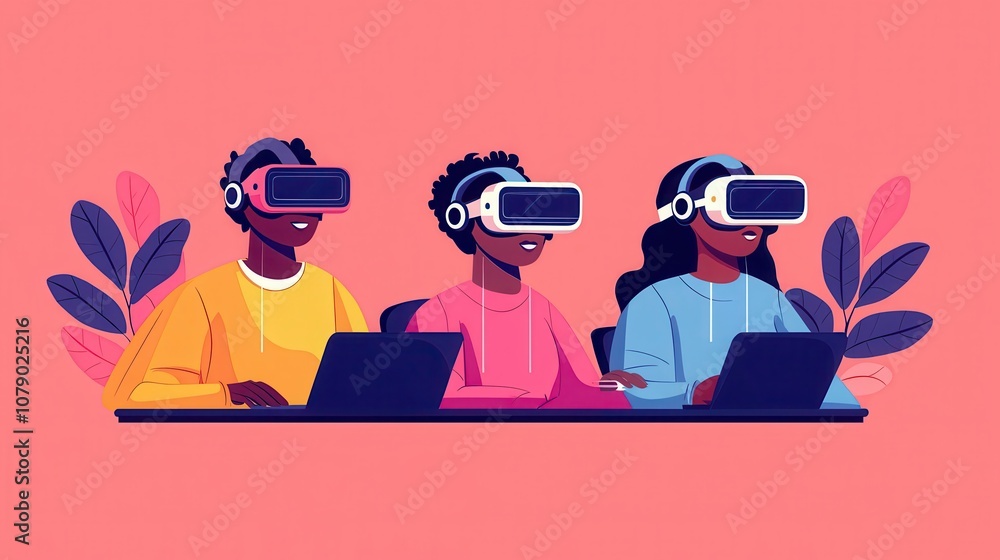 Poster explore the future how virtual reality transforms communication and learning for diverse communities