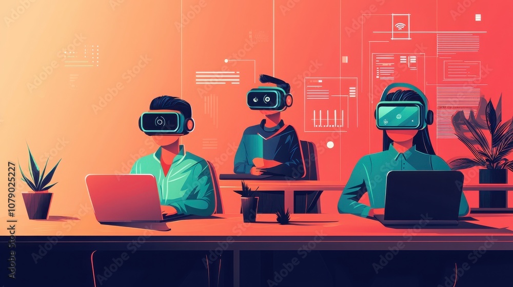 Poster explore the cutting-edge world of virtual reality how innovative technology transforms learning envi