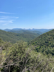 Paysage de montagne dans les Cévennes